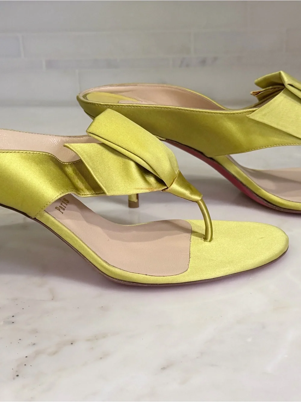 Christian Louboutin Satin Knot Sandals